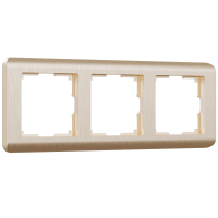 Рамка из поликарбоната на 3 поста Werkel Stream W0032111 шампань