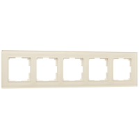 Рамка из стекла на 5 постов Werkel Favorit W0051141 молочный