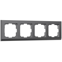 Рамка из поликарбоната на 4 поста Werkel Stark W0041864 графит матовый