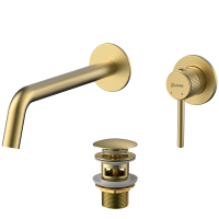 Смеситель для раковины встраиваемый Lemark Beluga LMF-8033B-BRLG