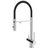 Смеситель для кухни с гибким изливом и подключением к фильтру DQ DA1462501Chrome, хром