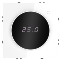 Терморегулятор электронный для теплого пола Voltum S70, белый глянцевый, VLS070101