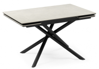 Керамический стол Notta Мэриан 120(180) carmen light grey / черный