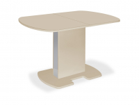 Стол со стеклянной столешницей FORMA 110 Latte / Latte