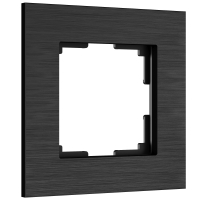 Рамка из металла на 1 пост Werkel АluMax W0013508 черный алюминий