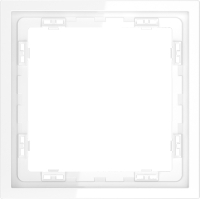 Рамка пластиковая на 1 пост Voltum S70, белый глянцевый, VLS100101