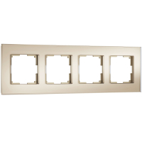 Рамка из стекла на 4 поста Werkel Senso W0043111 шампань soft-touch