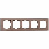 Рамка из стекла на 5 постов Werkel Favorit W0051142 латте