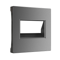 Накладка для двойной розетки Еthernet RJ-45 Werkel W1191164 графит матовый