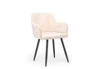 Стул на металлокаркасе Notta Инфини латте /  черный