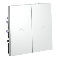 Выключатель встраиваемый для жалюзи Voltum S70 VLS020702, белый матовый