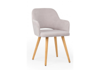 Стул деревянный Notta Эолин светло-серый / светлое дерево