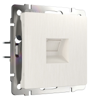 Телефонная розетка RJ-11 Werkel W1182013 перламутровый рифленый