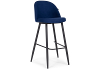 Барный стул Woodville Сондре темно-синий / черный