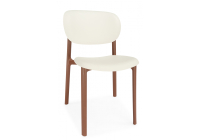 Пластиковый стул Woodville Mokka brown / milky