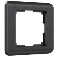 Рамка из поликарбоната на 1 пост Werkel Stream W0012104 графит