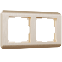 Рамка из поликарбоната на 2 поста Werkel Stream W0022111 шампань