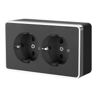 Розетка двойная с заземлением Werkel Gallant W5072135 черный/хром