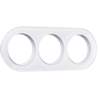 Рамка из стекла на 3 поста Werkel W0035101 белый