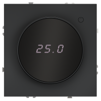 Терморегулятор электронный для теплого пола Voltum S70, графит, VLS070107