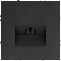 Розетка компьютерная RJ45 кат.6 встраиваемая Voltum S70, графит, VLS060107