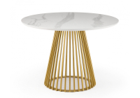 Керамический стол Notta Нэнси 110 patagonoa bianco repose / золото