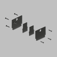 Комплект торцевых заглушек Denkirs Smart One TR2025-BK