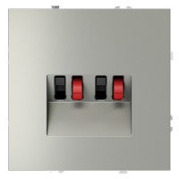 Розетка акустическая Voltum S70 4-местная, сталь, VLS060305