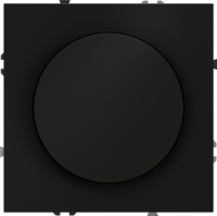 Диммер встраиваемый поворотно-нажимной 600 Вт Voltum S70, черный матовый, VLS070308