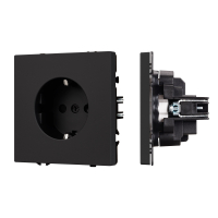 Розетка с заземлением Arlight Nobe 054277 черный