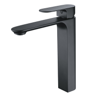 WasserKraft Elbe 7403H черный смеситель для раковины высокий