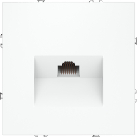 Розетка компьютерная RJ45 кат.6 встраиваемая Voltum S70, белый матовый, VLS060102