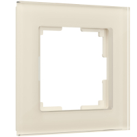 Рамка из стекла на 1 пост Werkel Favorit W0011141 молочный