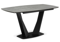Керамический стол Notta Вейл 140(180) larka grey / черный