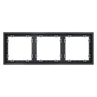 Рамка пластиковая на 3 поста Voltum S70, графит, VLS100307