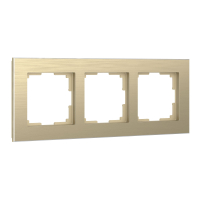 Рамка из металла на 3 поста Werkel Аluminium W0031711 шампань алюминий