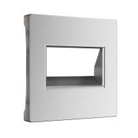 Накладка для двойной розетки Еthernet RJ-45 Werkel W1191165 серебряный матовый