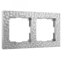 Рамка из поликарбоната на 2 поста Werkel Hammer W0022406 серебряный