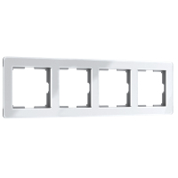 Рамка из акрила на 4 поста Werkel Acrylic W0042701 белый