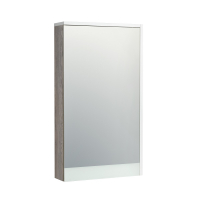 Зеркальный шкаф Aquaton Эмма белый, дуб наварра 1A221802EAD80