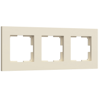 Рамка из поликарбоната на 3 поста Werkel Slab W0032962 айвори софт