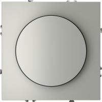 Диммер встраиваемый поворотно-нажимной 600 Вт Voltum S70, сталь, VLS070305