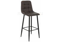Барный стул Woodville Chio black / dark brown