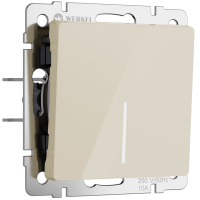 Выключатель одноклавишный с подсветкой Werkel W1110143 айвори акрил