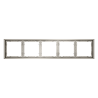 Рамка пластиковая на 5 постов Voltum S70, кашемир, VLS100503