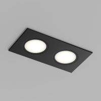 Влагозащищенный встраиваемый светильник Denkirs Port DK3112-BK