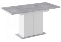 Стол деревянный Woodville Carla белый / цемент светлый