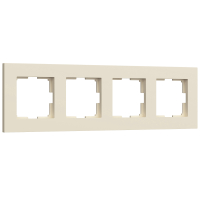 Рамка из поликарбоната на 4 поста Werkel Slab W0042962 айвори софт