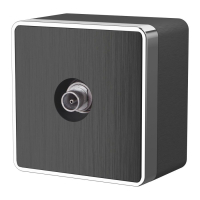 ТВ-розетка накладная Werkel Gallant W5083004 графит рифленый