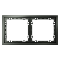 Рамка пластиковая на 2 поста Voltum S70, титан, VLS100206